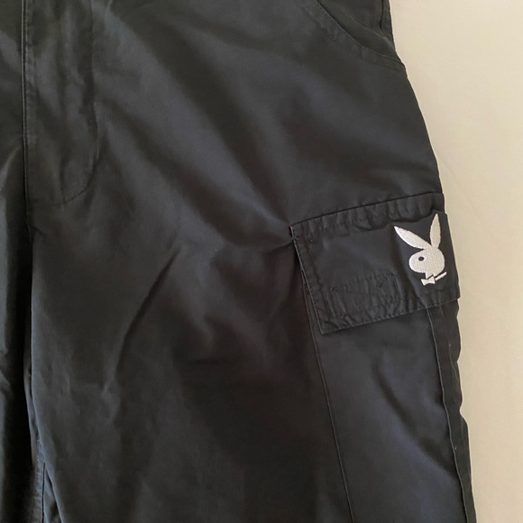 Play Boy Pacsun Cargo Pants Womens Small Black WindbreakerJogger - Picture 4 of 9